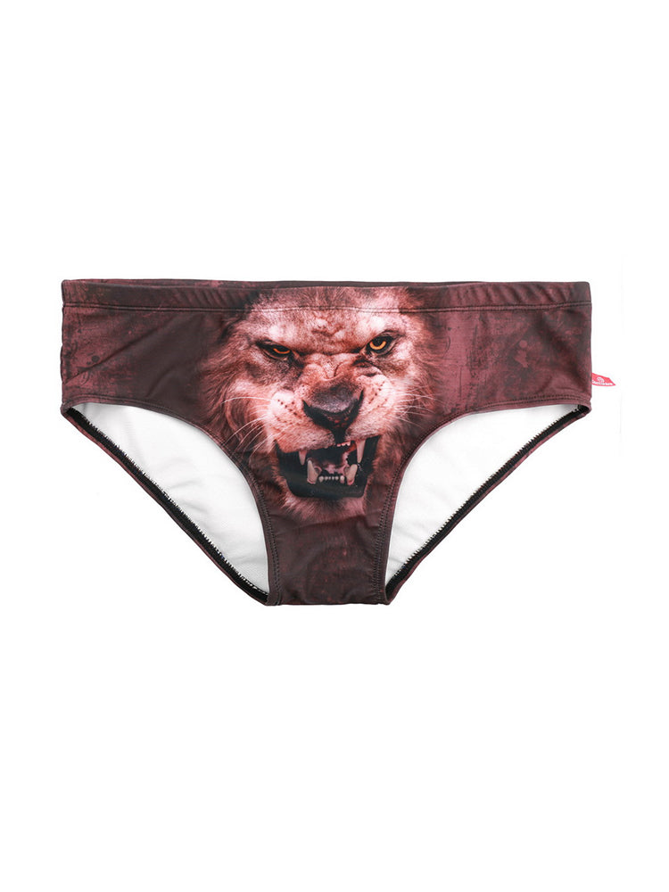 Men's Low-Rise Sexy Stylish Print Swim Briefs