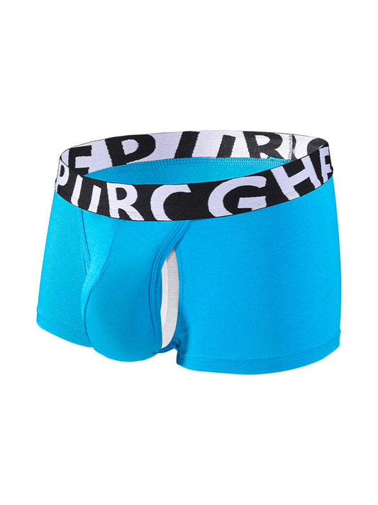 2 Pack Men's Separated Pouch Side Vent Design Trunks