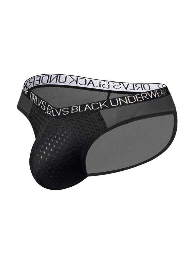 2-Pack Breathable Low Waist U-Convex Semi-Transparent Men's Briefs