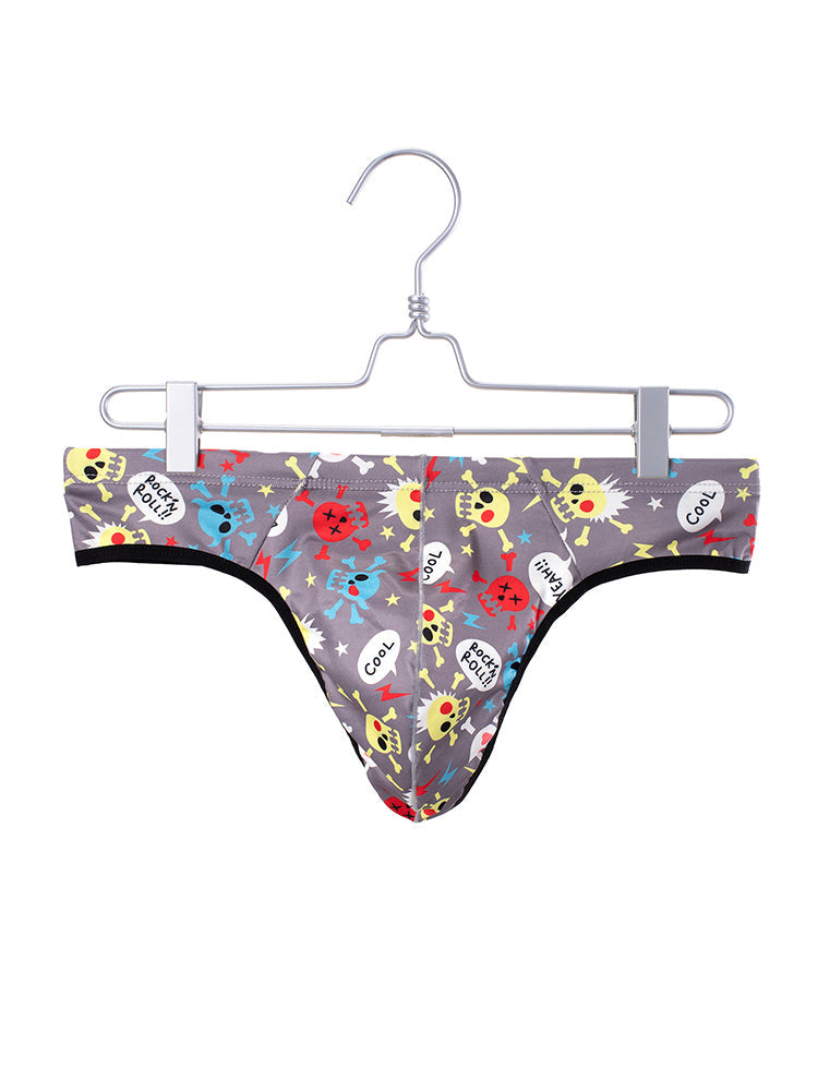 3-pack Men's Sexy Skull Low-rise Thong