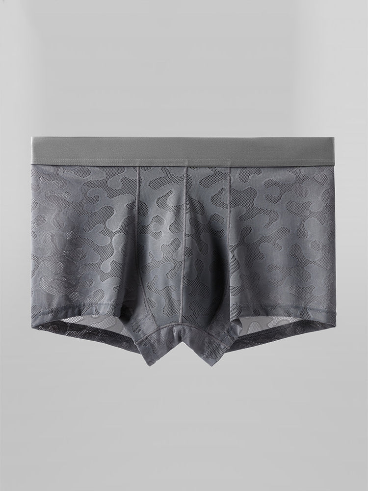 3 Pack Men's Graphene Anti-Bacterial Hollow Lace Ultra-Thin Trunks