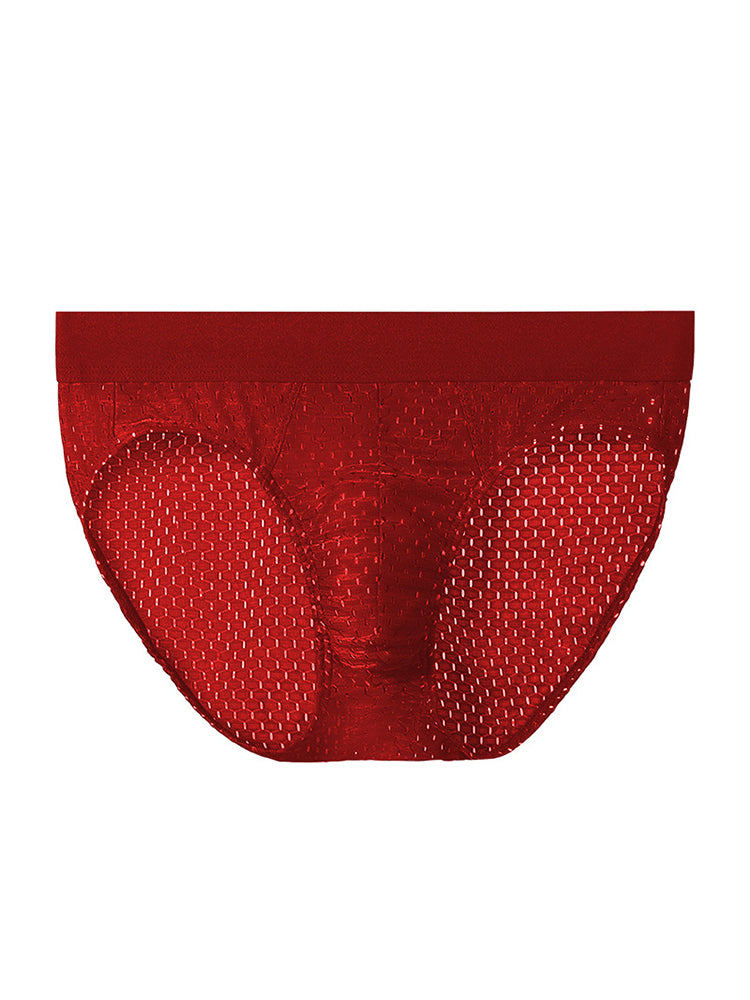 5 Pack Men's Breathable Briefs In Mesh