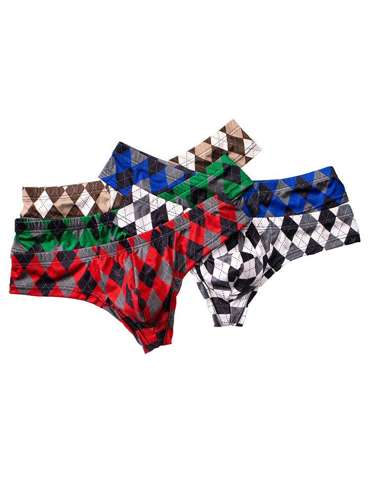 Men's Low-Rise U-Convex Print Thong
