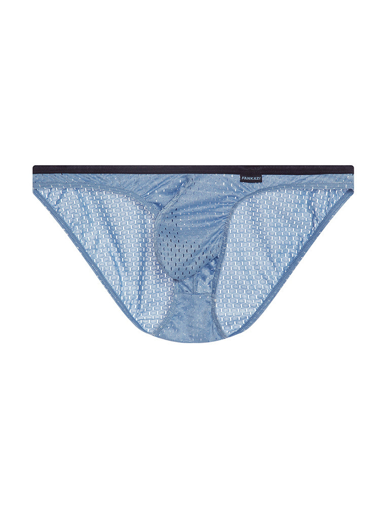 2-pack Men's Low-rise Mesh U-shaped Convex Pocket Sports Briefs