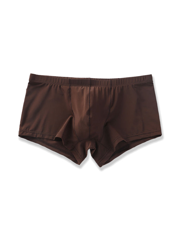Thin Breathable Ice Silk U Convex Boxers for Men
