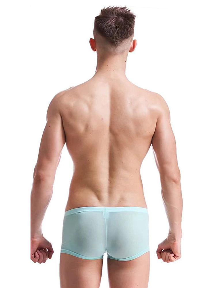 Thin Breathable Ice Silk U Convex Boxers for Men