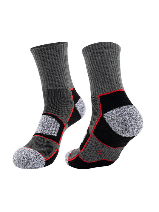 4 Pack Mid-Crew Thick Cushioned Sports Socks