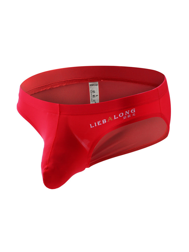 メンズ アイスシルク シームレス コンベックスポーチブリーフ 3枚組