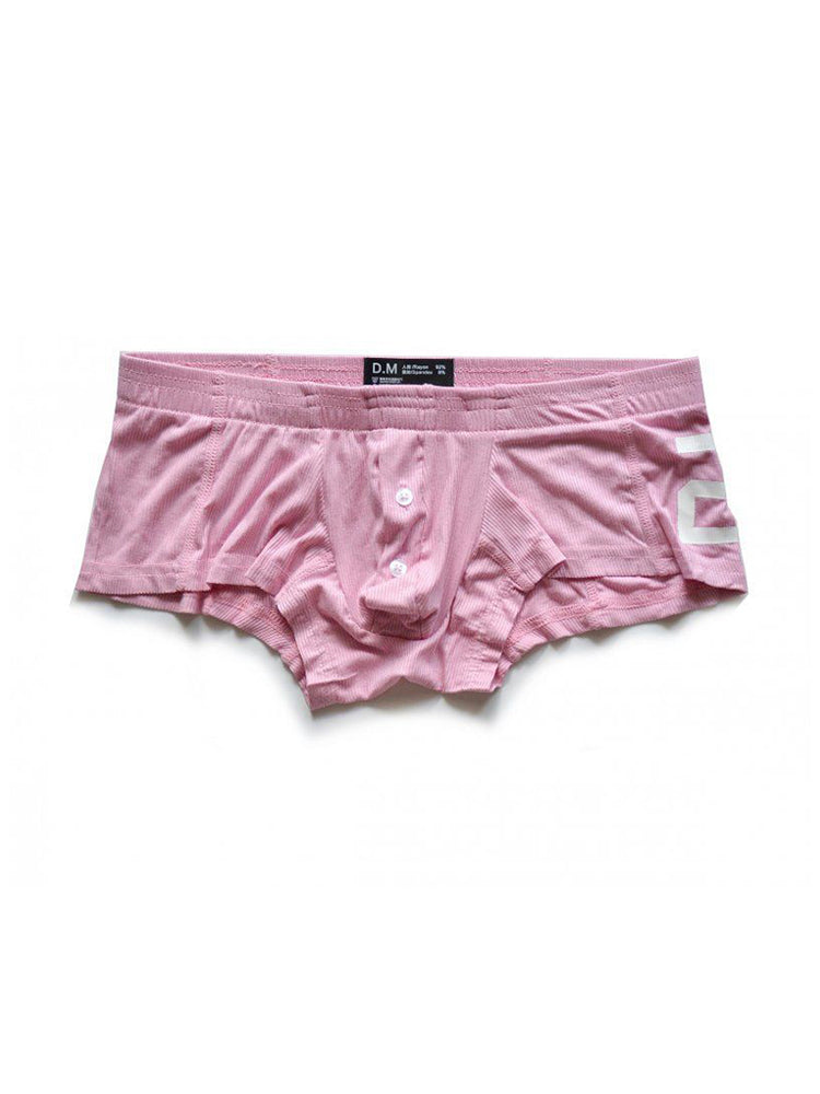 2-pack Men's Solid Color Comfortable Button-down Trunks