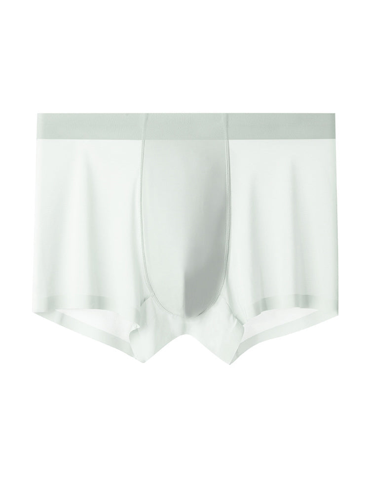 3-pack Men's Ice Silk Sexy 3D Stamped Pouch Boxer Briefs