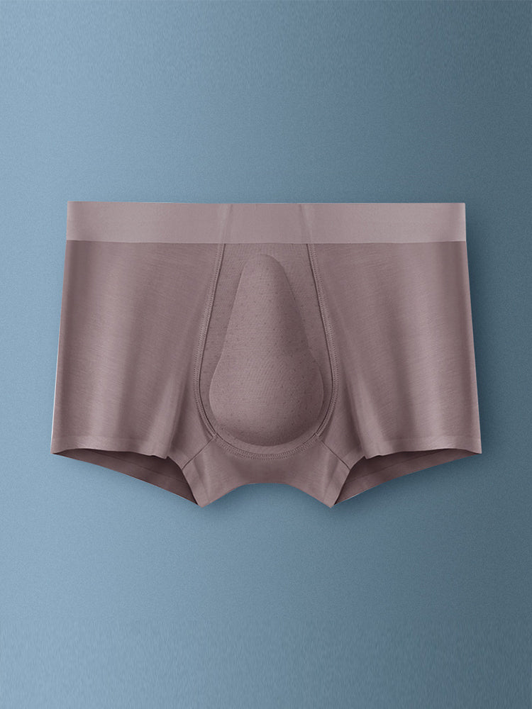 Men's Seamless Trunks with Organic Latex Support Cup