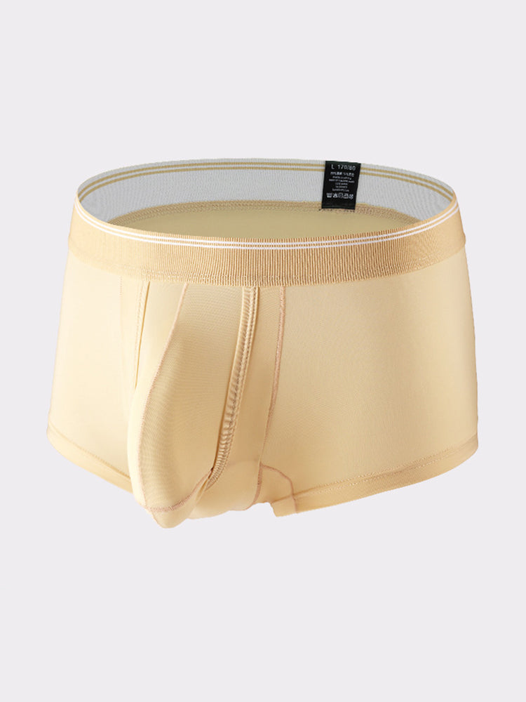 3 Pack Men's Mid-Rise Separation Breathable Elastic Trunks