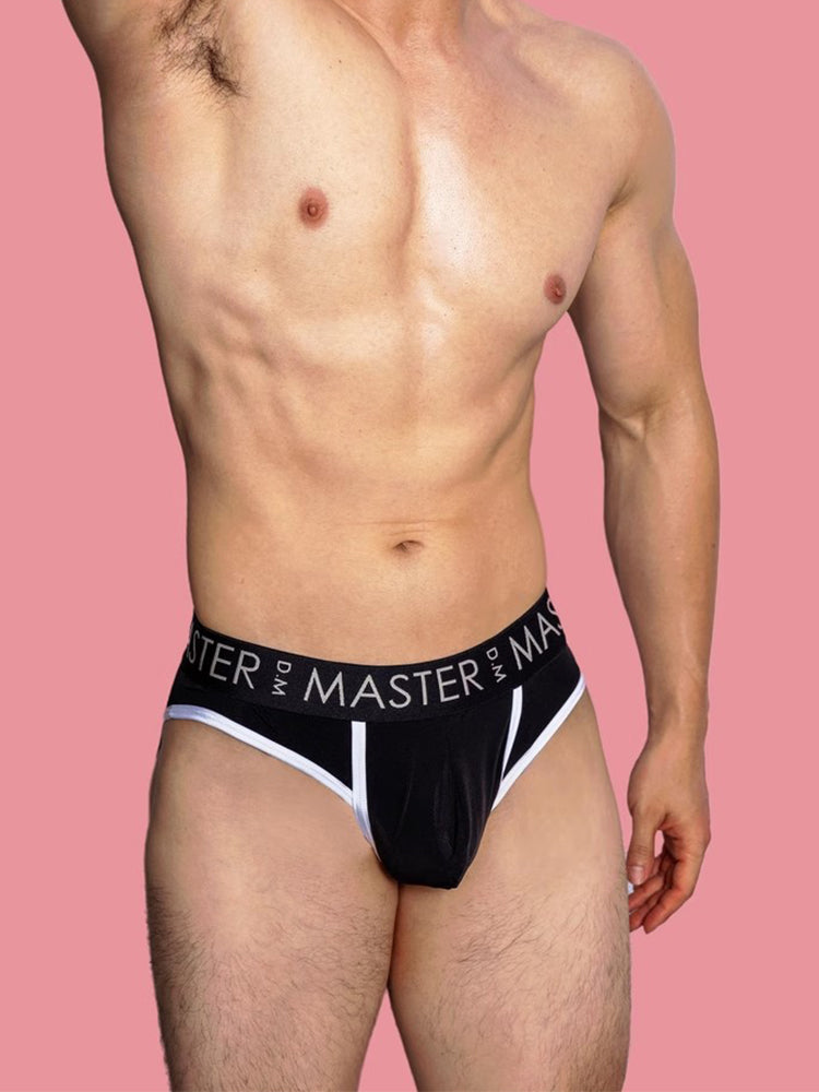 3 Pack Men's High Elasticity Quick-Dry Gun Egg Separation Wide Waist Briefs