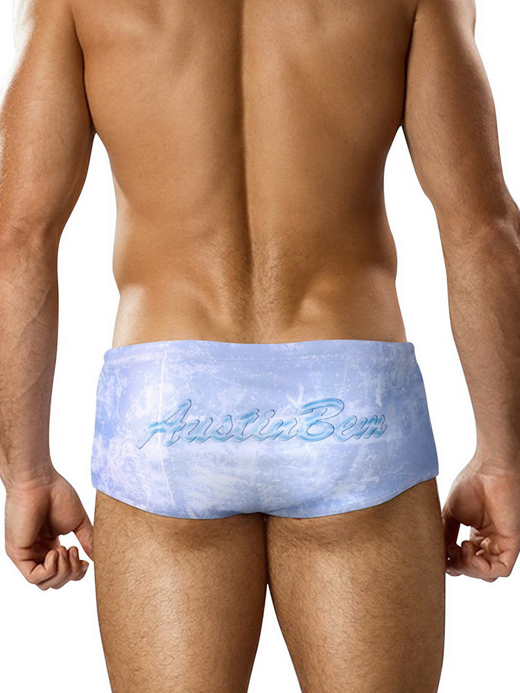 Men's Low-Rise Sexy Stylish Print Swim Briefs