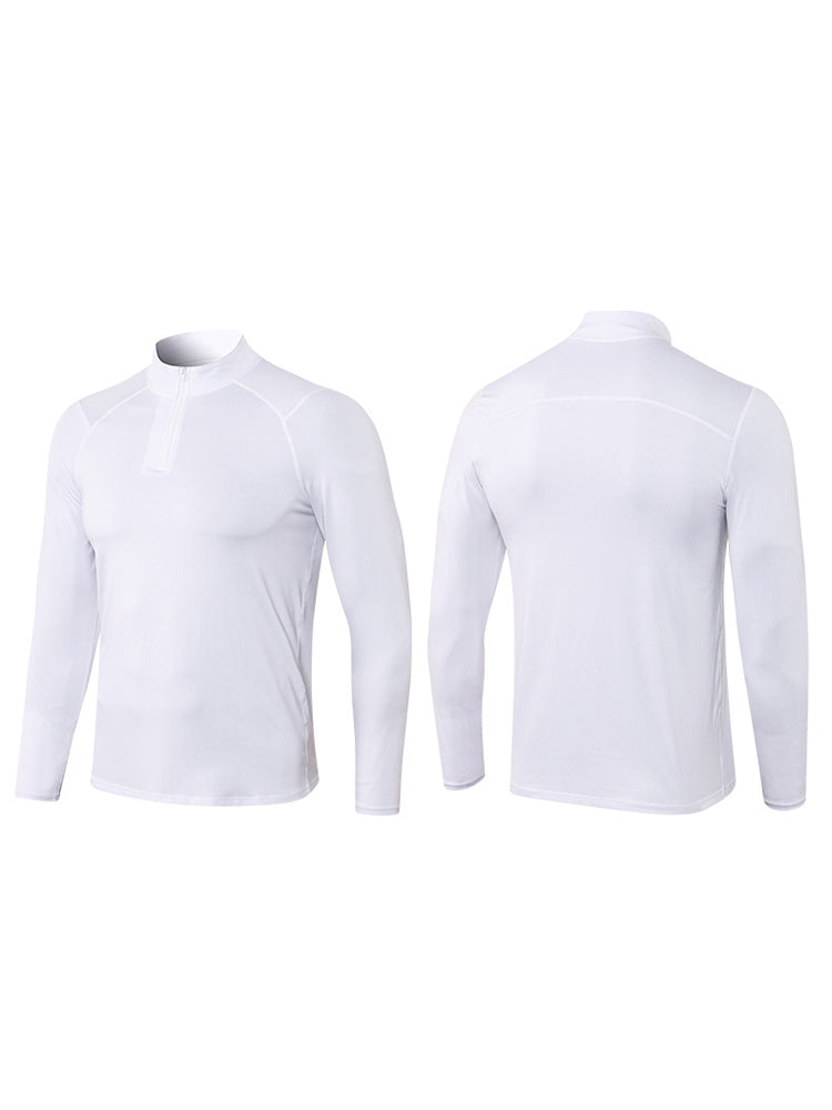 Men's Zip-Up Sports Long Sleeve Shirt