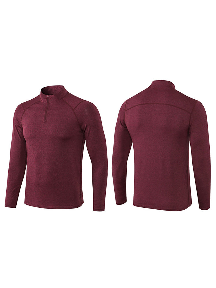 Men's Zip-Up Sports Long Sleeve Shirt