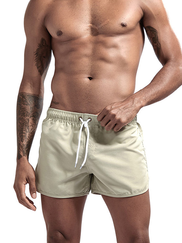 Quick Dry Beach Shorts with Drawstring