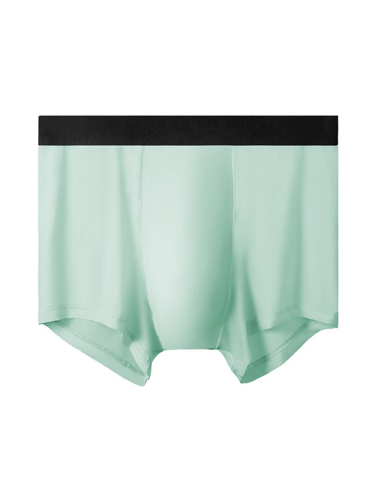 4 Pack Men's Silky Thin Seamless Trunks