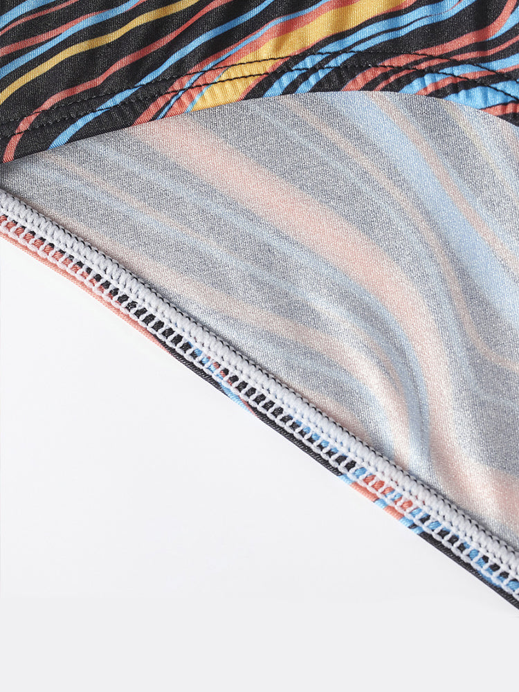 Men's Colorful Texture Low-Rise Briefs