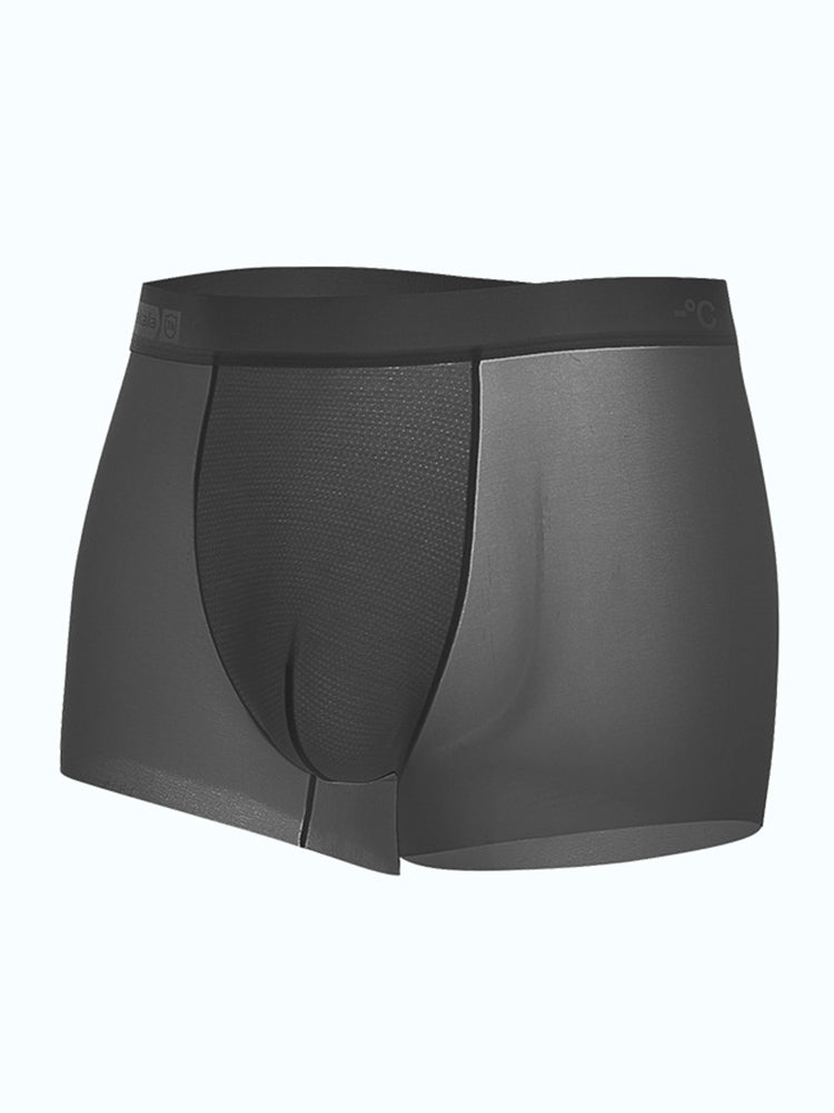4 Pack Men's Breathable Ice Silk Antibacterial Sports Trunks
