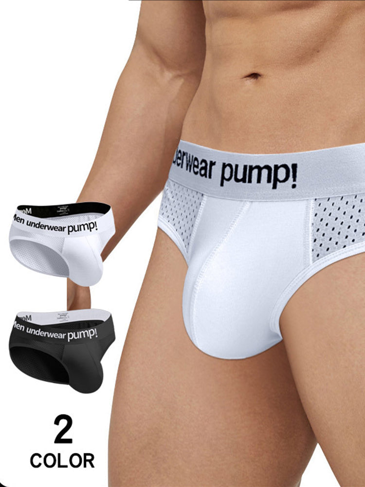 メンズ スポーツ メッシュ 通気性ブリーフ 2枚組