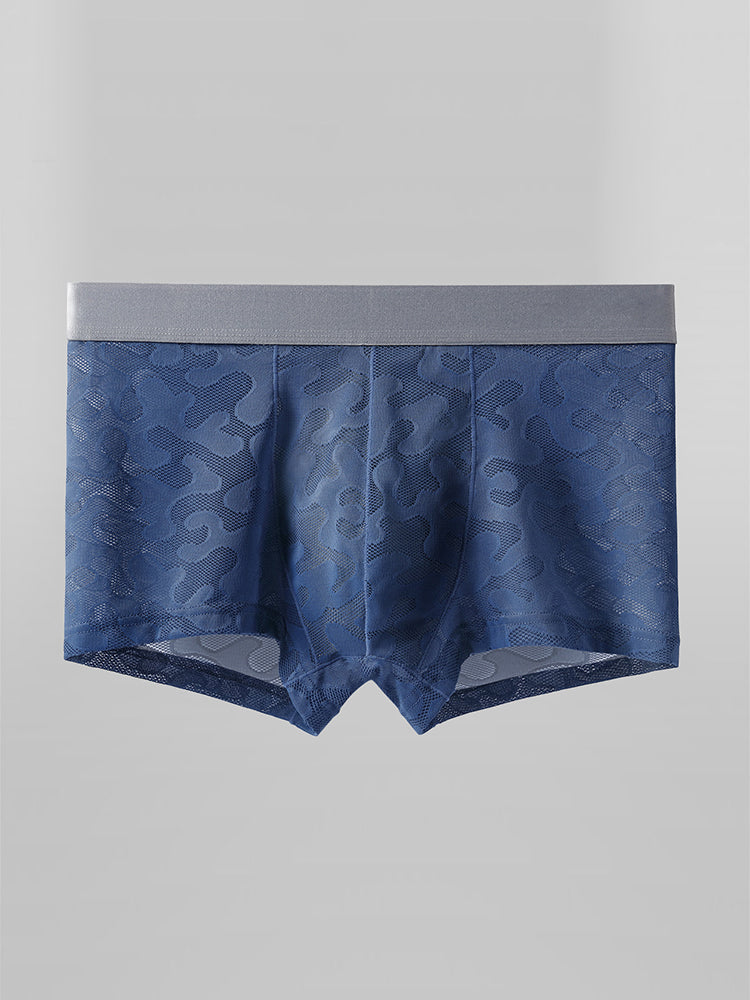 3 Pack Men's Graphene Anti-Bacterial Hollow Lace Ultra-Thin Trunks