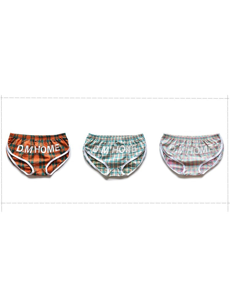 2 Pack Men's Loose Aloha Cotton Plaid Home Pants