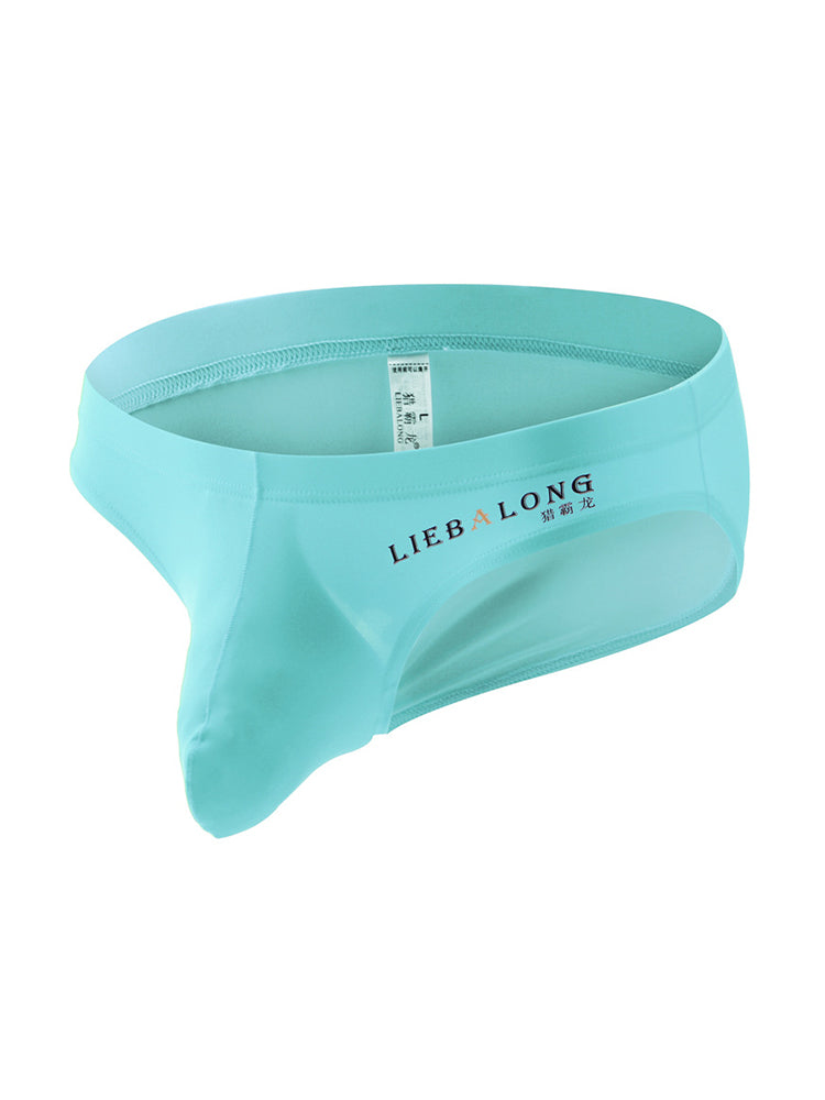 メンズ アイスシルク シームレス コンベックスポーチブリーフ 3枚組