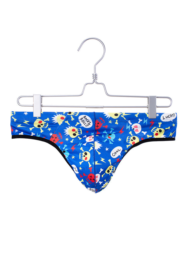 3-pack Men's Sexy Skull Low-rise Thong
