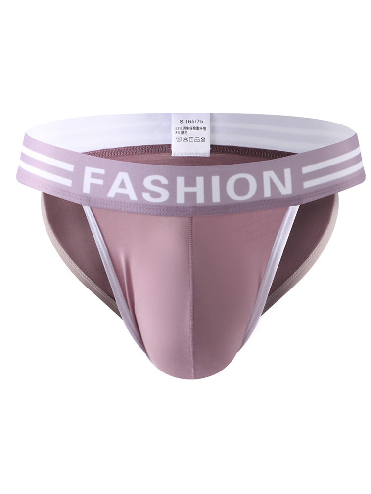 3 Pack Men's High-Cut Sexy Comfortable U-Convex Breathable Briefs