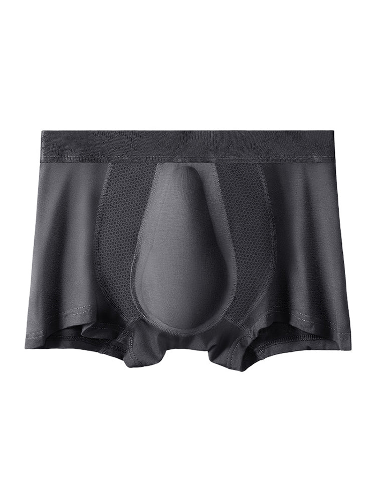 3 Pack Men's Breathable 3D Pouch Trunks