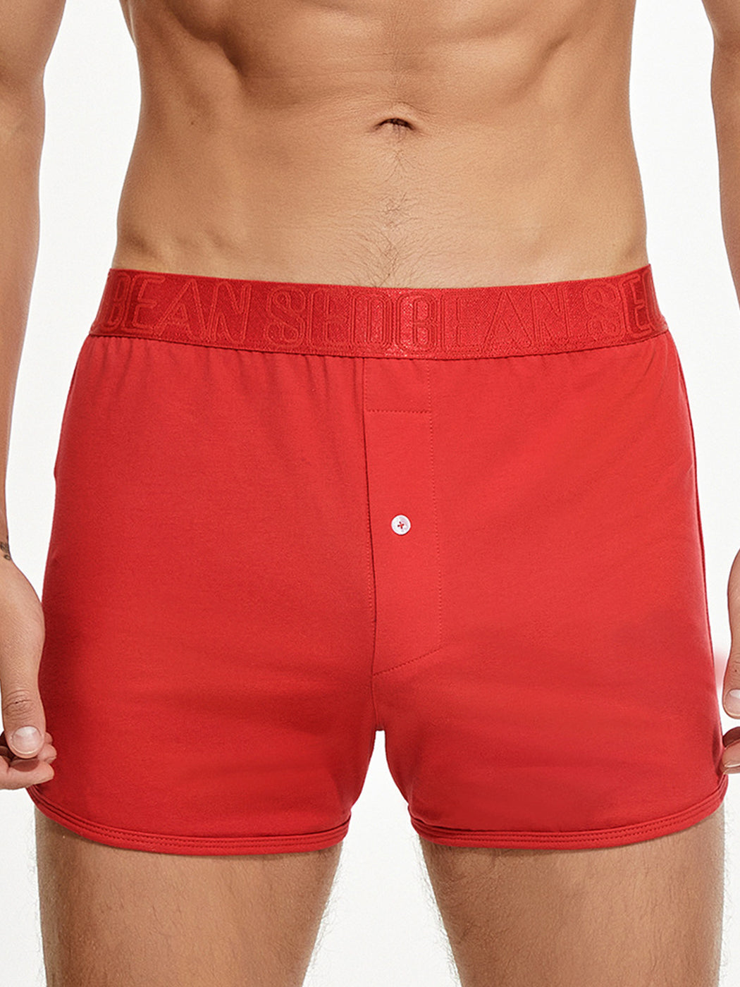 Men's Knitted Boxers With Button Fly