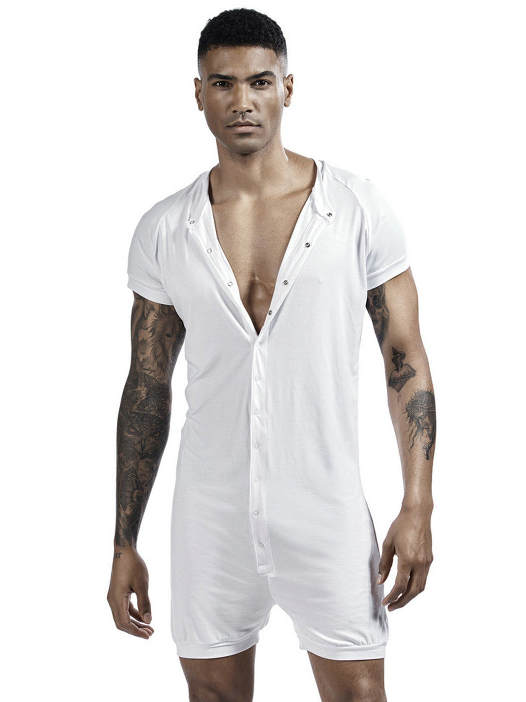 Men's Sexy Short Sleeve Onesie Loungewear