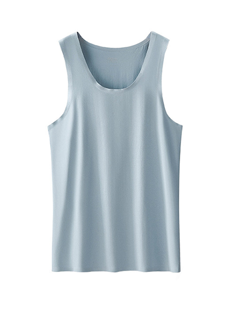 Men's Seamless Sports Fitness Vest Sleeveless Tank Top
