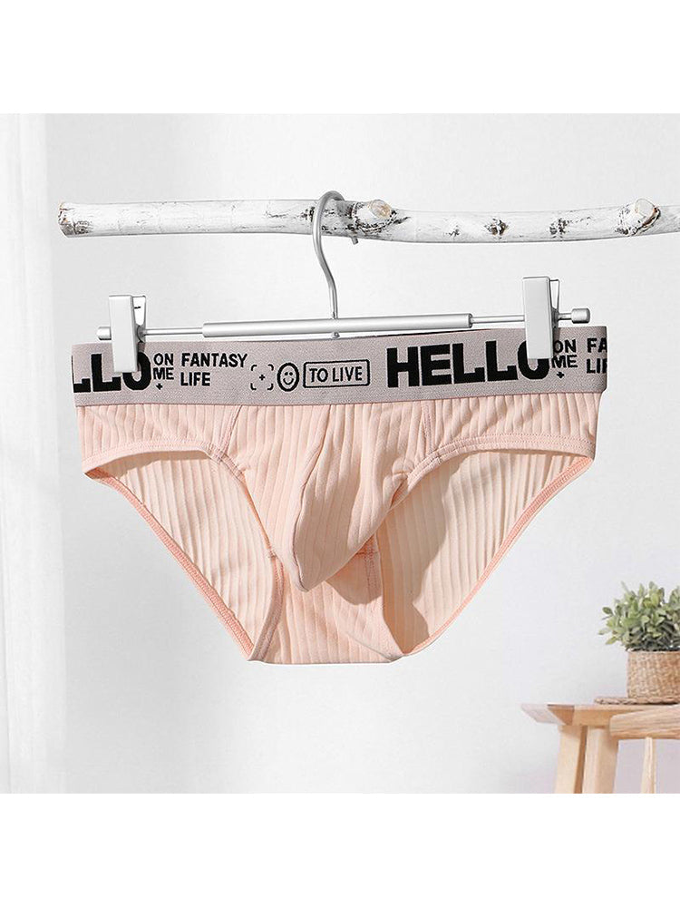 メンズ コットンリブ 通気性ブリーフ 3Dポーチ付き