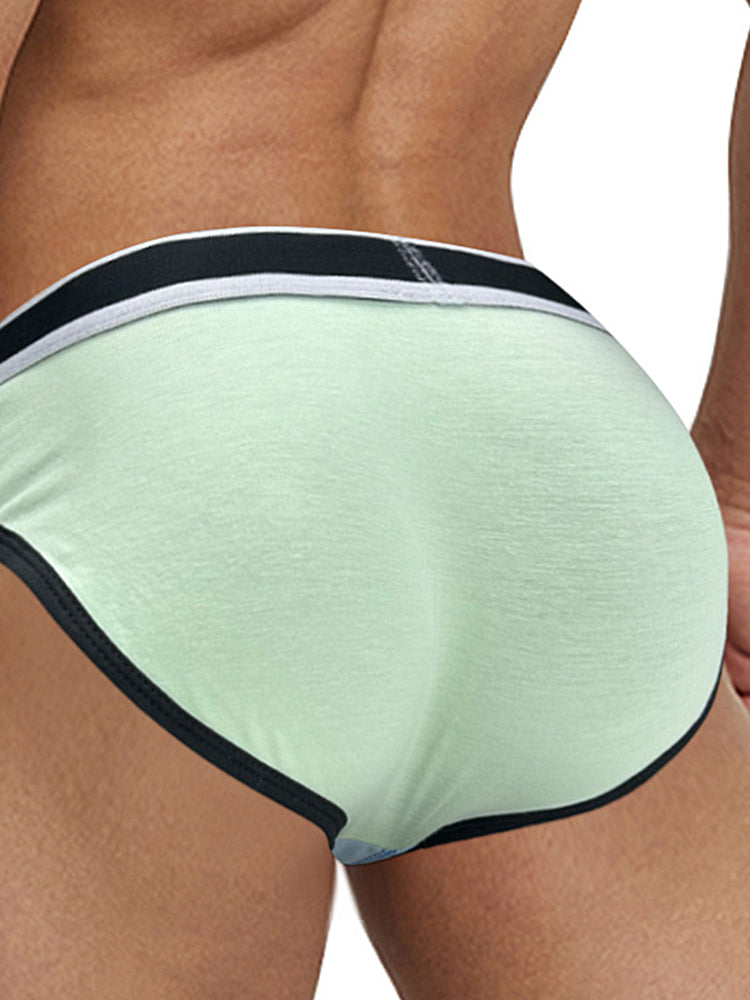 2 Pack Men's Middle-Rise Cotton Sexy Briefs