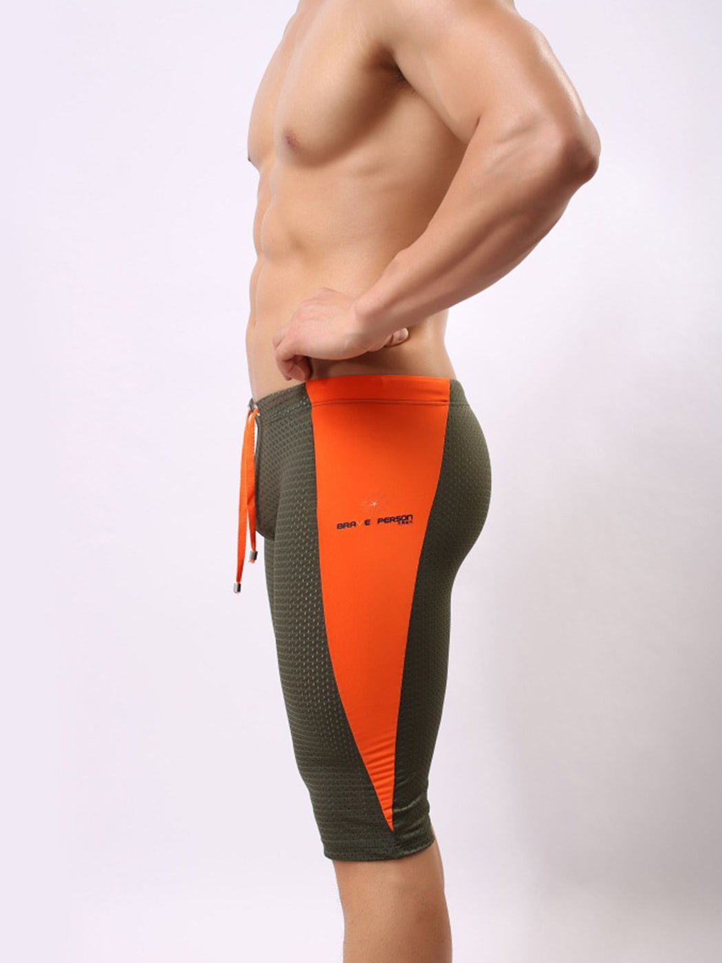 Men's Breathable Compression Shorts with Drawstring