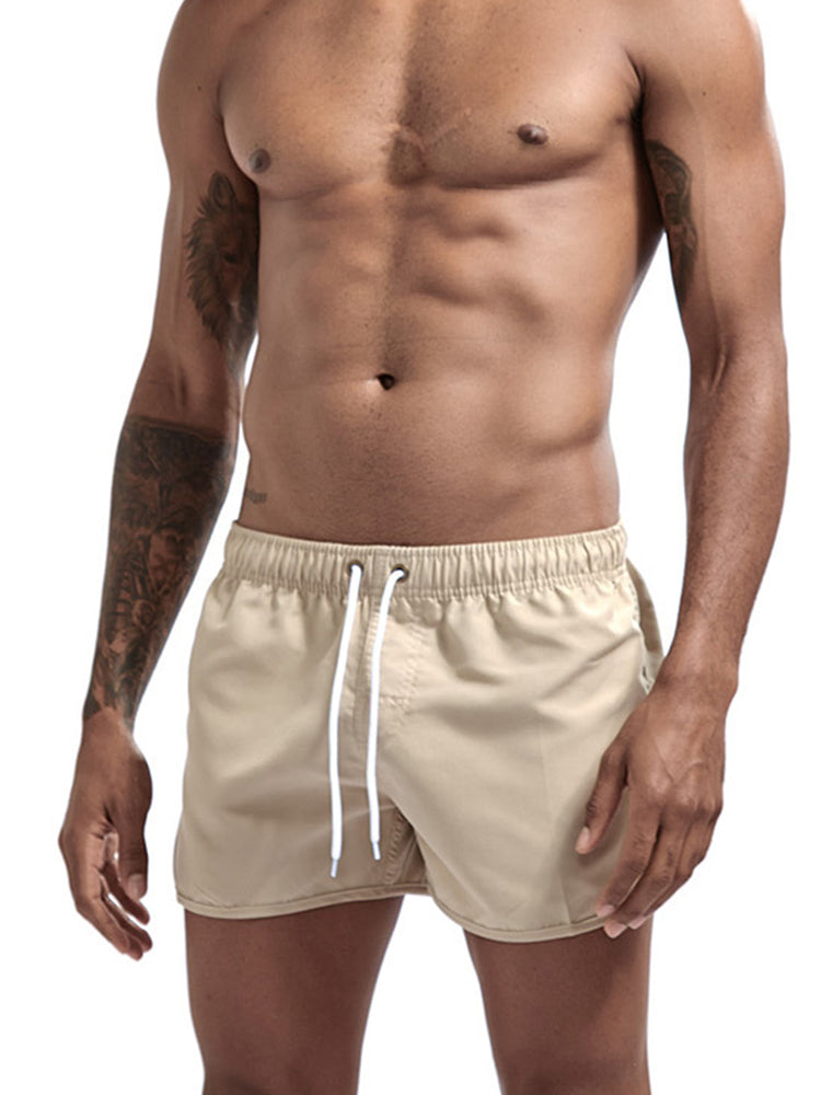 Quick Dry Beach Shorts with Drawstring