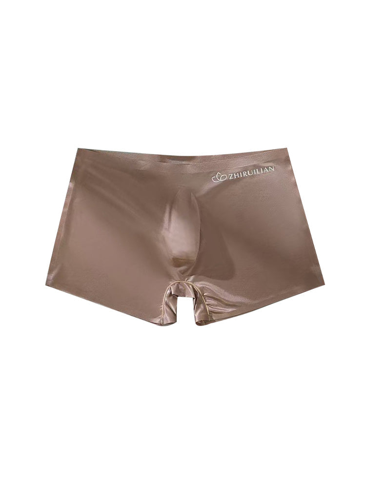 メンズ 半透明シームレス 3Dポケット ボクサーブリーフ 2枚組