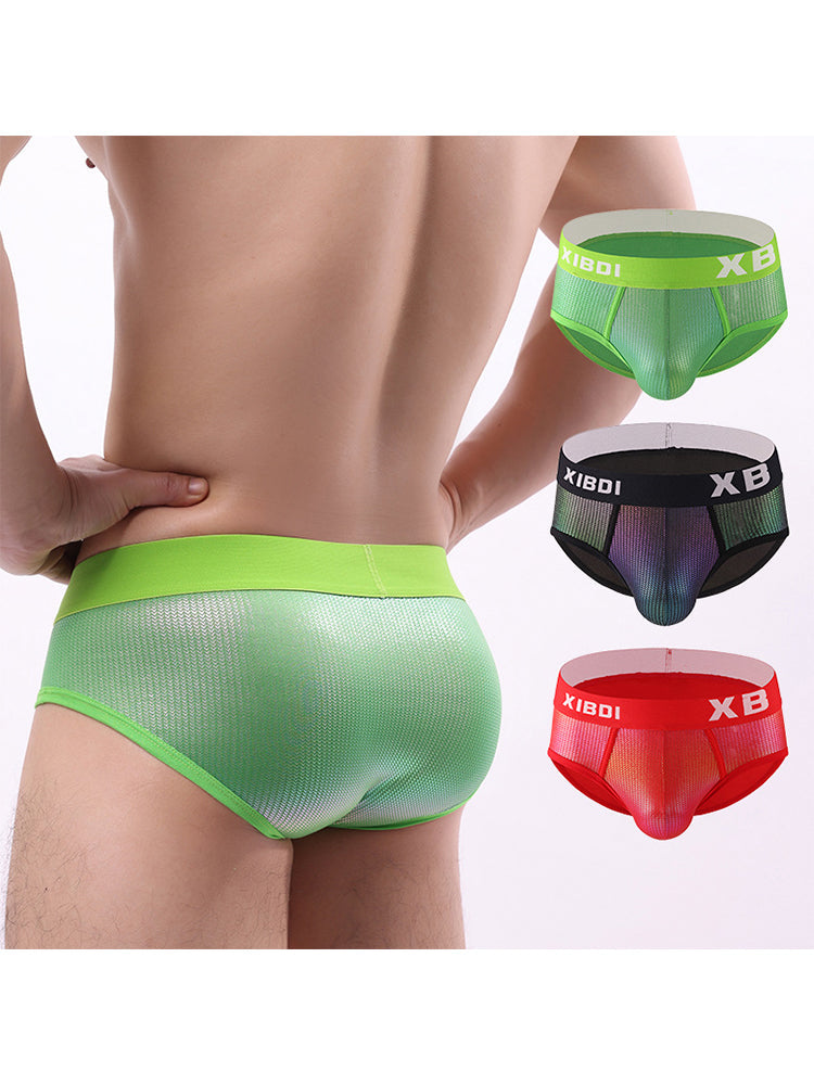 3 Pack Men's Sexy Trendy Comfortable Breathable Briefs