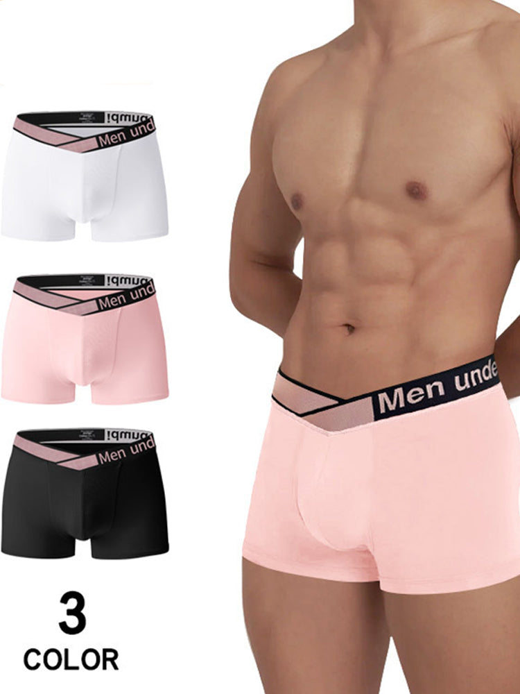 2 Pack Men's Modal Breathable U-Pouch Trunks