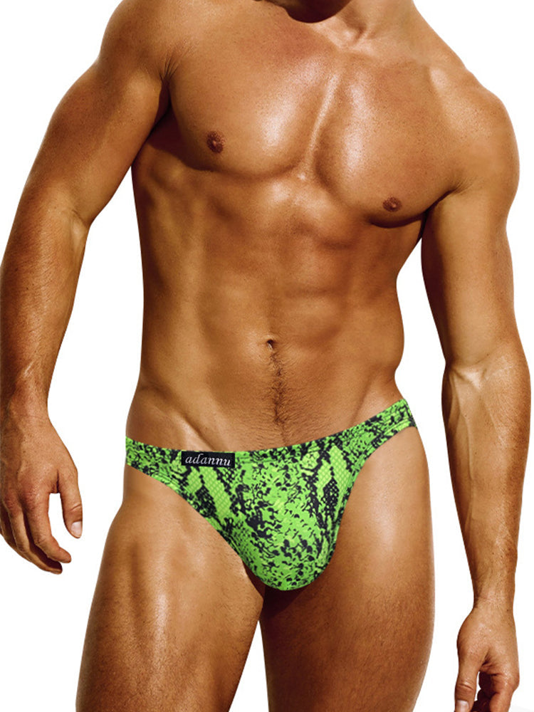 Men's Sexy Leopard Print Pouch Briefs