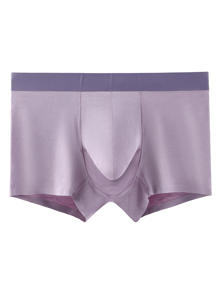 3 Pack Men's Separation Design Seamless Antibacterial Breathable Trunks