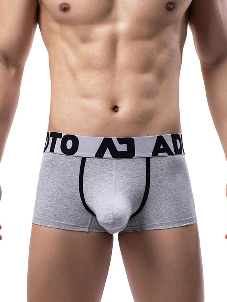 2 Pack Men's Gun and Bullet Separation Large Pouch U-Convex 3D Cut Loose Trunks