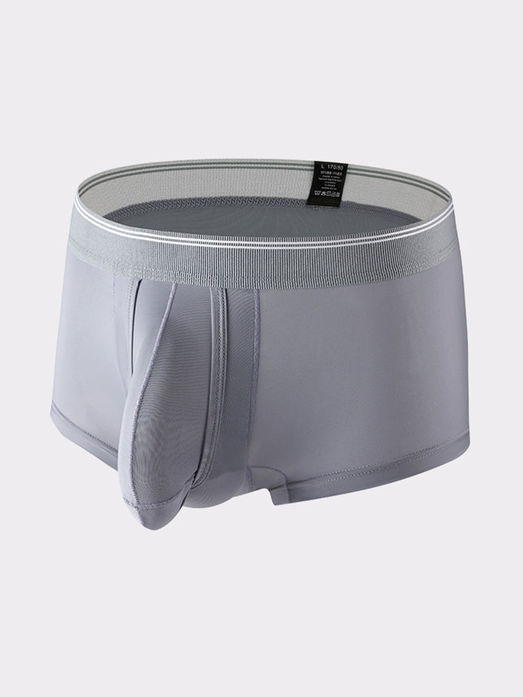 3 Pack Men's Mid-Rise Separation Breathable Elastic Trunks