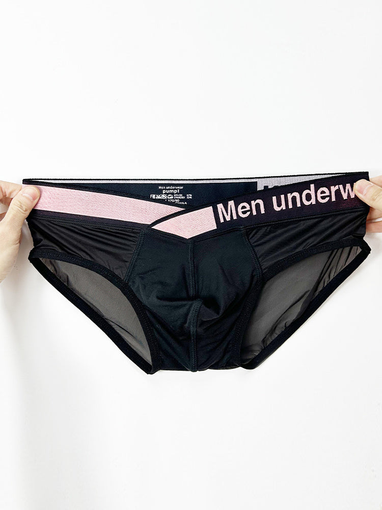 メンズ コンターポーチ シアー 通気性ブリーフ