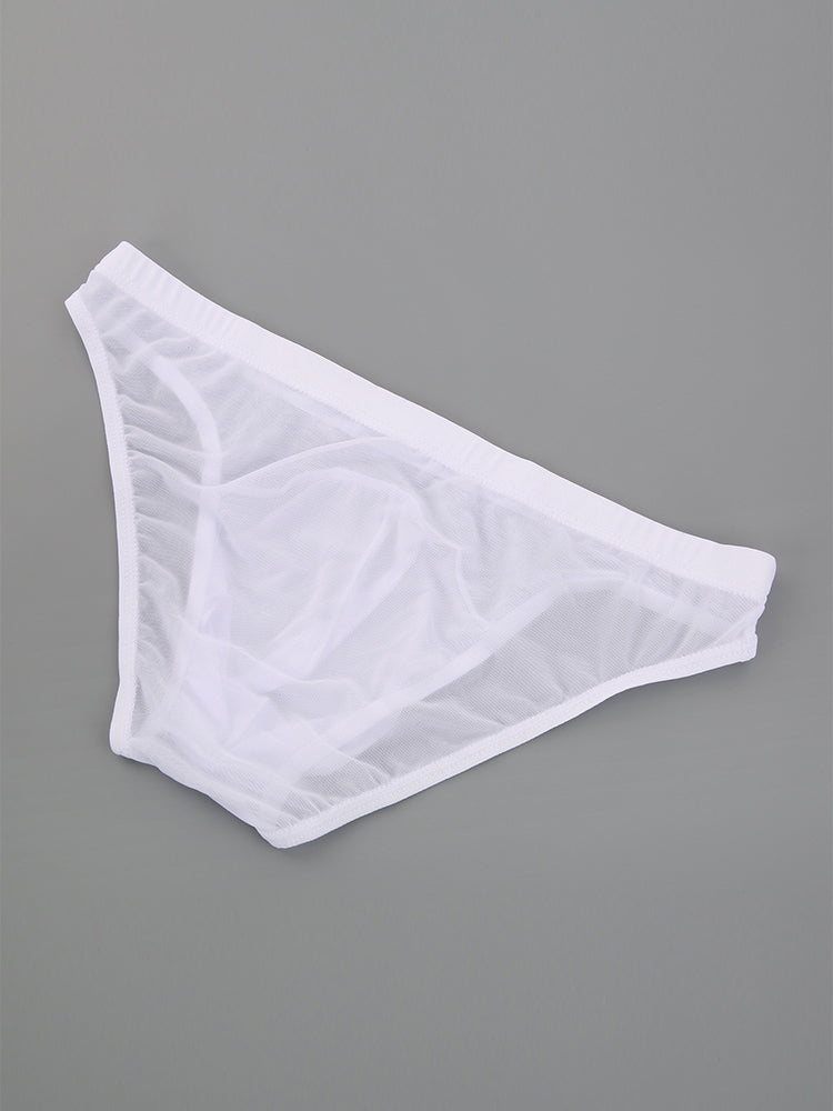 2 Pack Men's Seductive Mesh Sheer Briefs