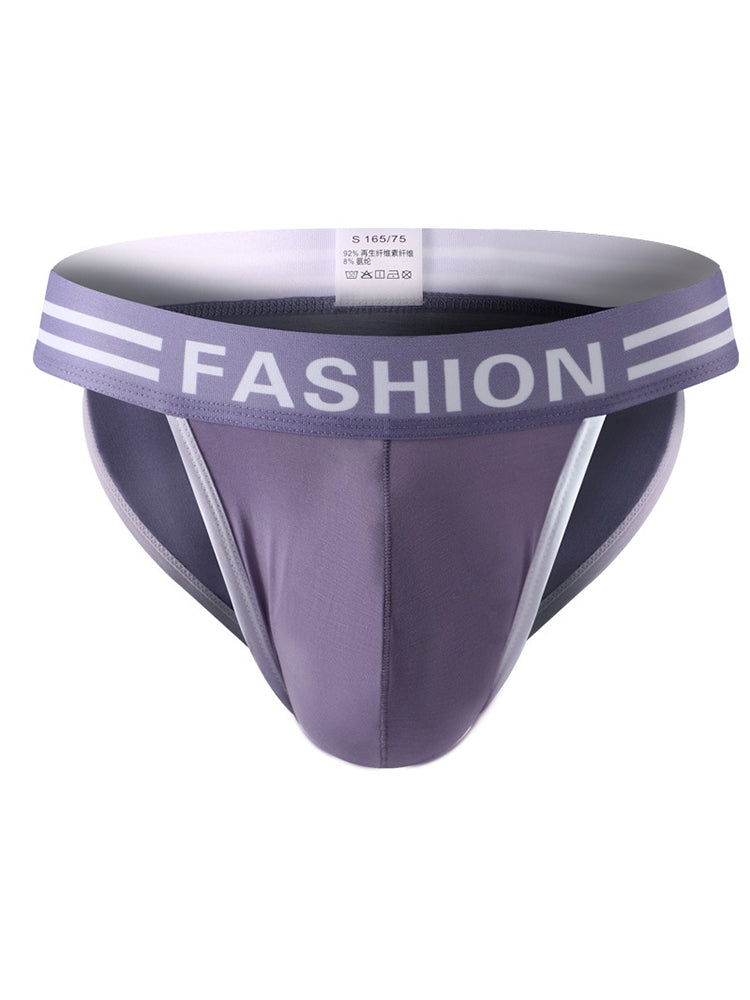 3 Pack Men's High-Cut Sexy Comfortable U-Convex Breathable Briefs