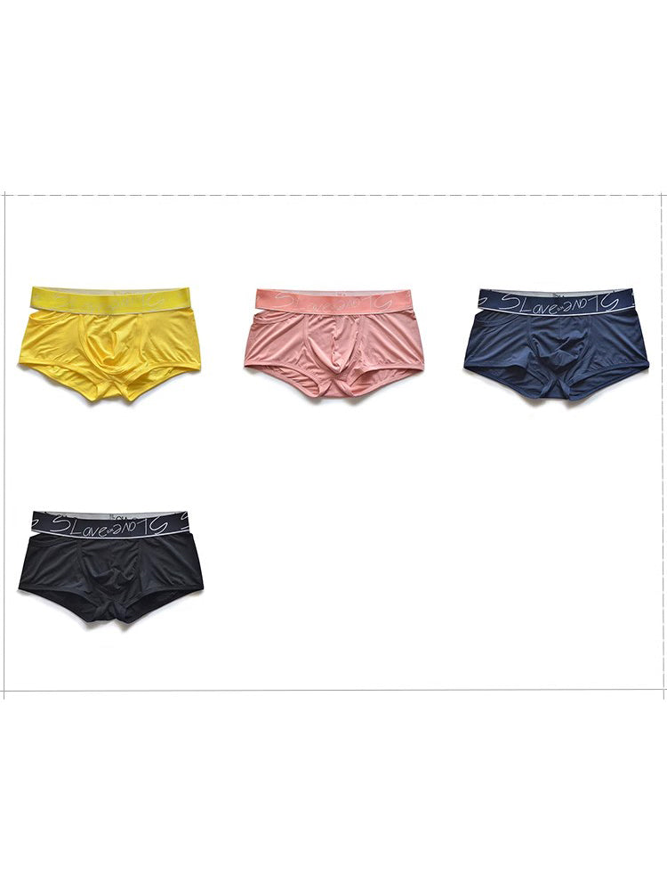 2 Pack Men's Stylish Breathable Modal Sports Trunks