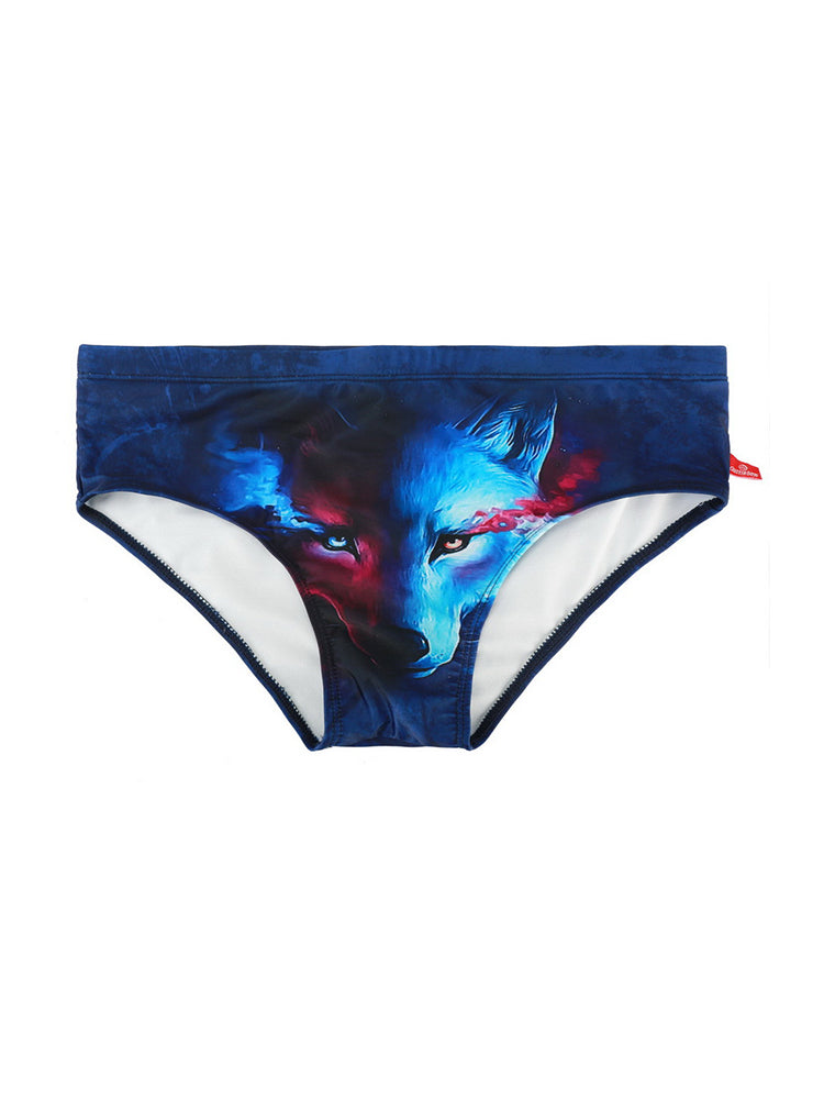 Men's Low-Rise Sexy Stylish Print Swim Briefs